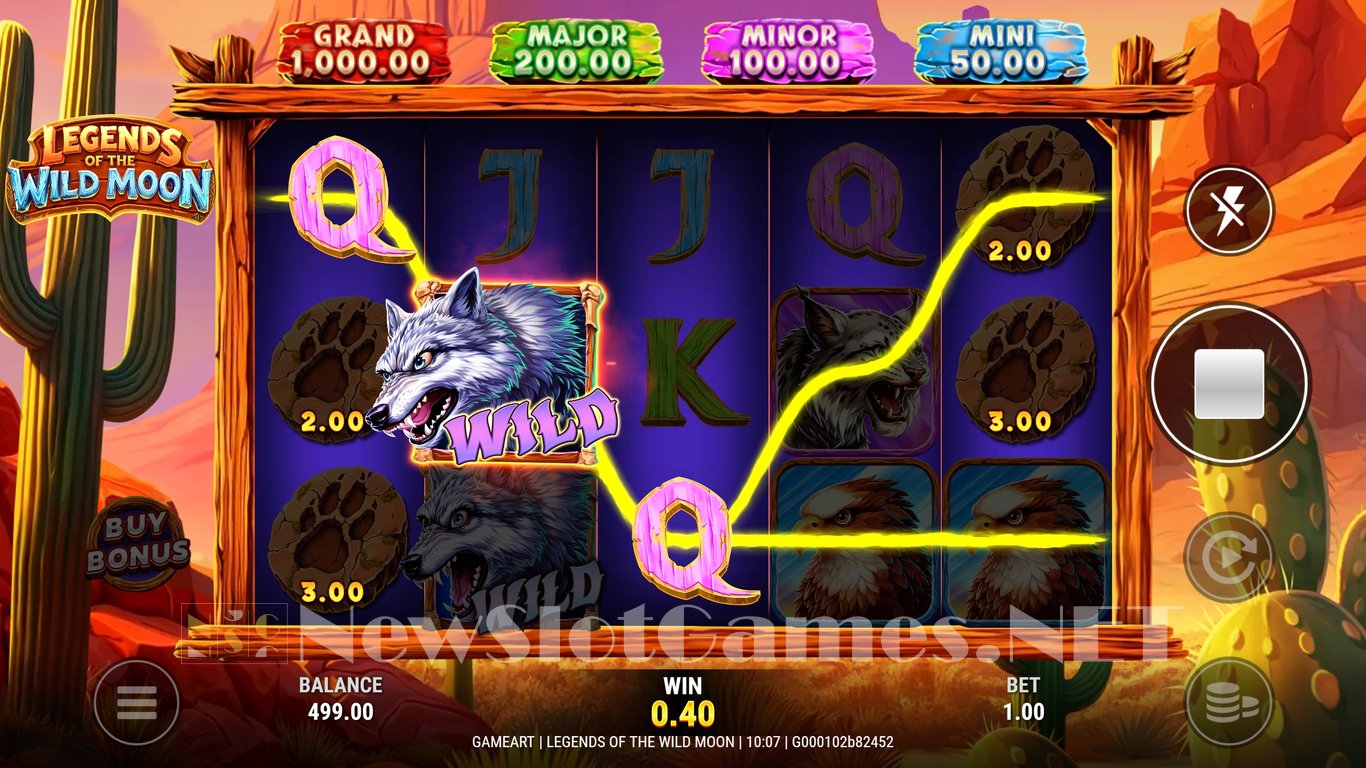 Legends of the Wild Moon Slot Slot Image in Demo - pic. 3