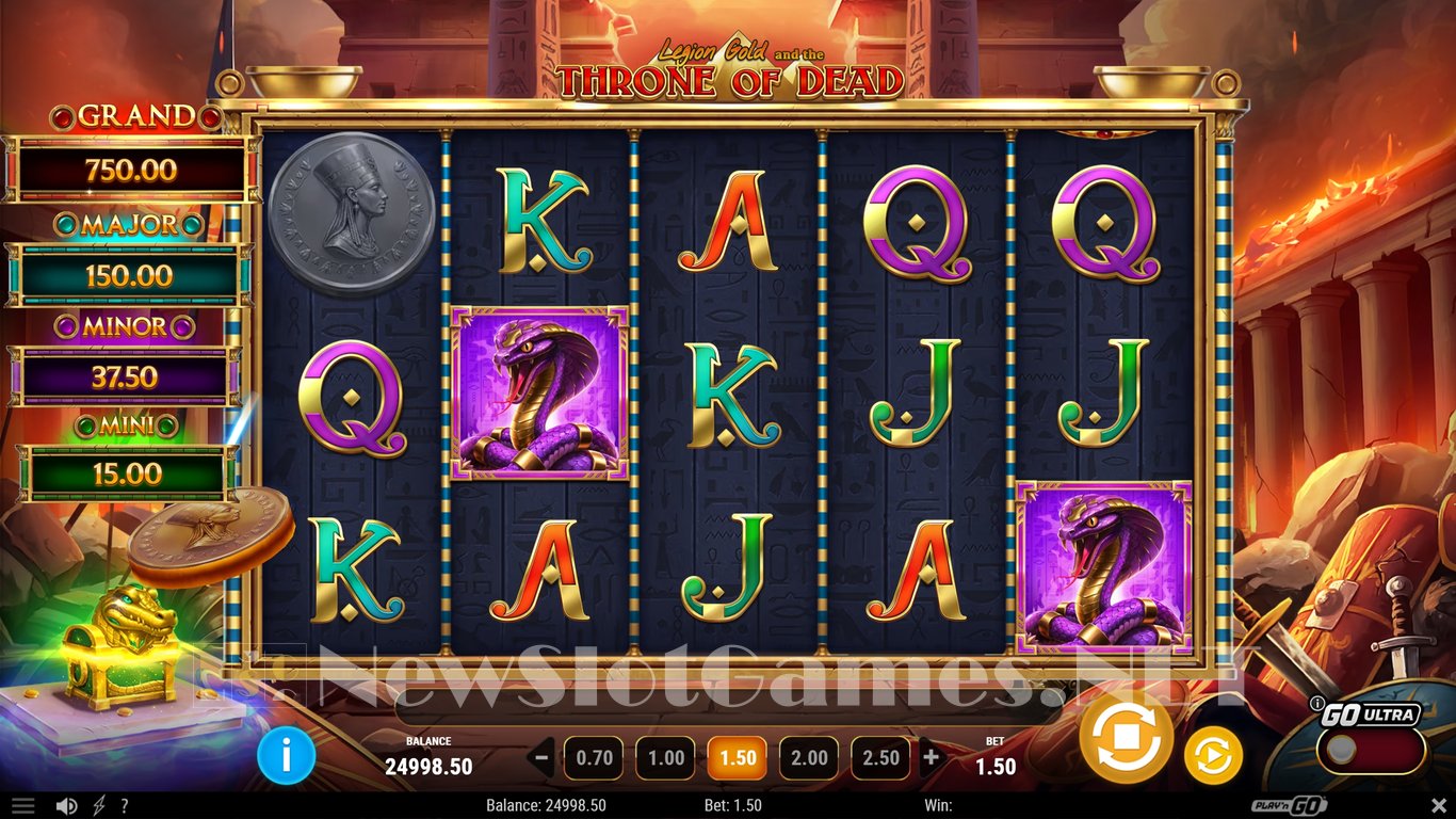 Legion Gold and the Throne of Dead Slot Demo Image