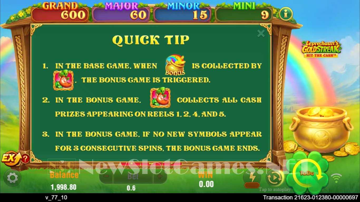 Leprechauns Gold Streak Slot Slot Image in Demo - pic. 5
