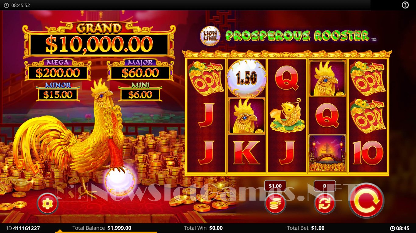 Lion Link Prosperous Rooster Slot Demo Image
