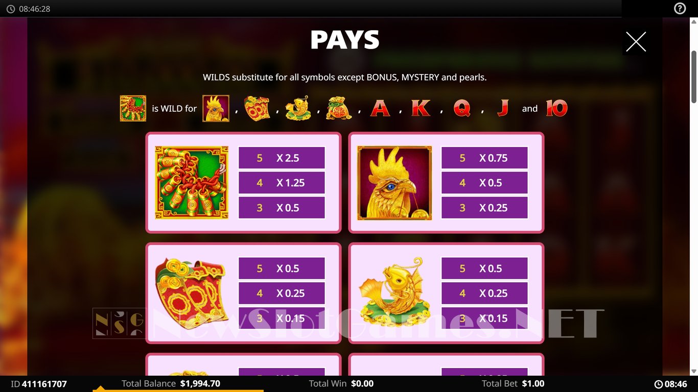Lion Link Prosperous Rooster Slot Slot Image in Demo - pic. 4