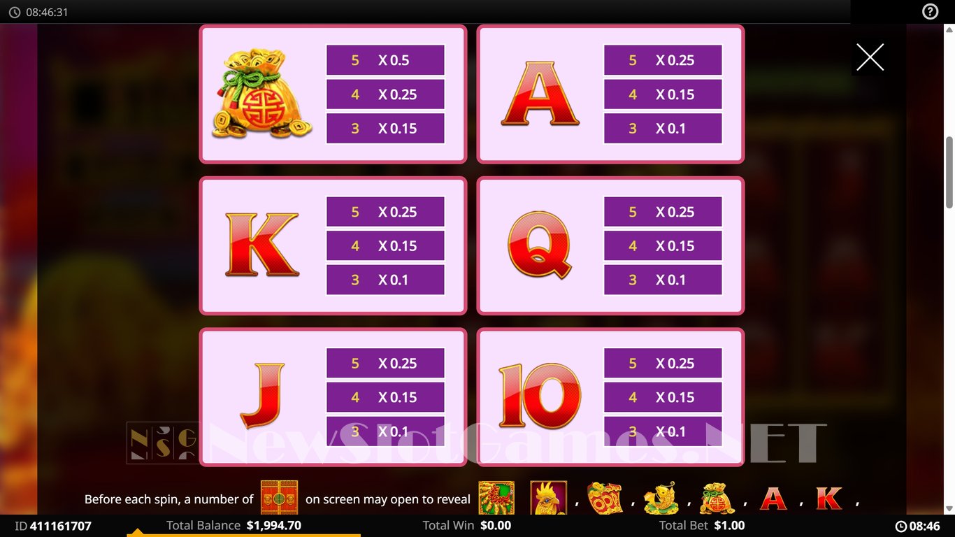 Lion Link Prosperous Rooster Slot Slot Image in Demo - pic. 5