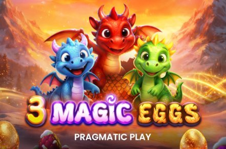 3 Magic Eggs Slot Logo