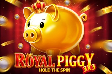 3x3 Royal Piggy Hold The Spin Slot Logo