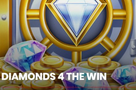 Diamonds 4 The Win Slot Logo