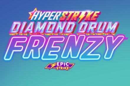 Hyper Strike Diamond Drum Frenzy Slot Logo