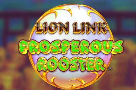 Lion Link Prosperous Rooster Slot Logo