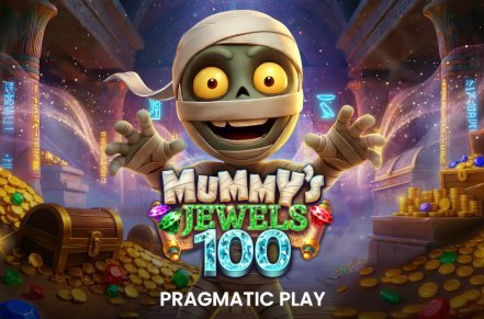 Mummys Jewels 100 Slot Logo
