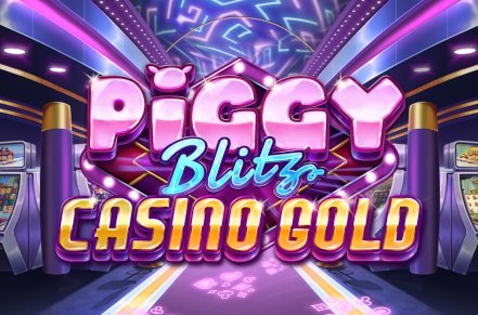 Piggy Blitz Casino Gold Slot Logo