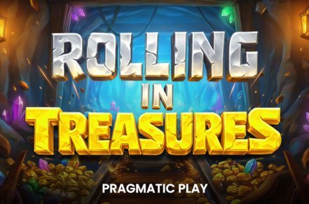 Rolling in Treasures Slot Logo