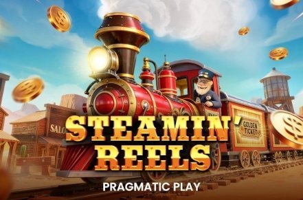 Steamin Reels Slot Logo