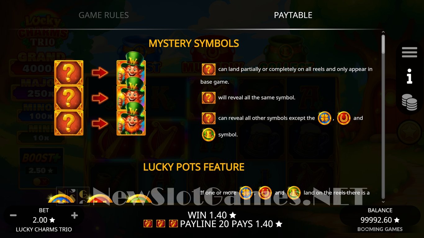 Lucky Charms Trio Slot Slot Image in Demo - pic. 4