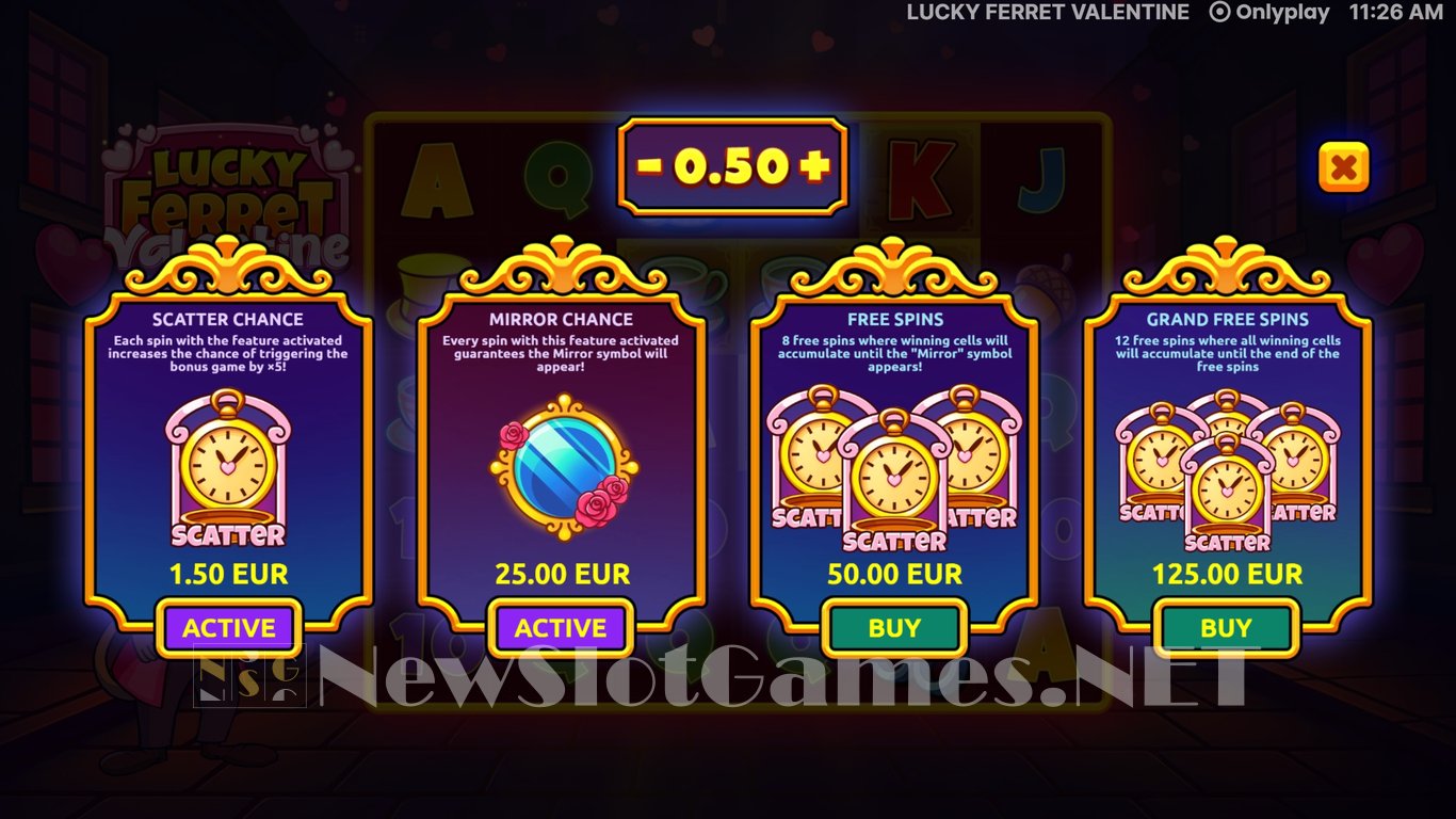 Lucky Ferret Valentine Slot Slot Image in Demo - pic. 3