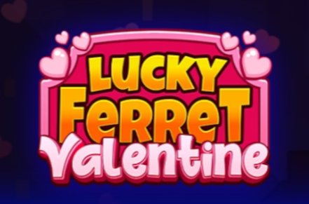 Lucky Ferret Valentine Slot Logo