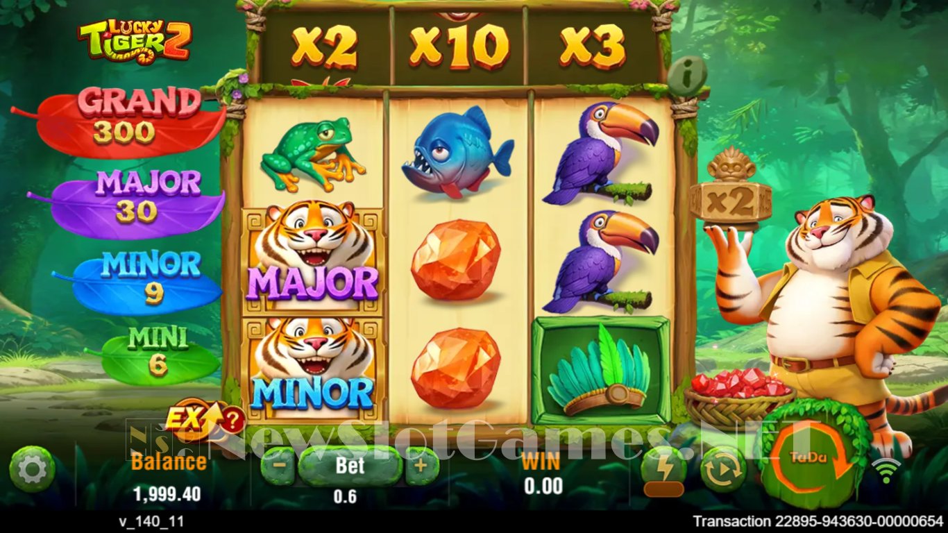 Lucky Tiger 2 Slot Demo Image