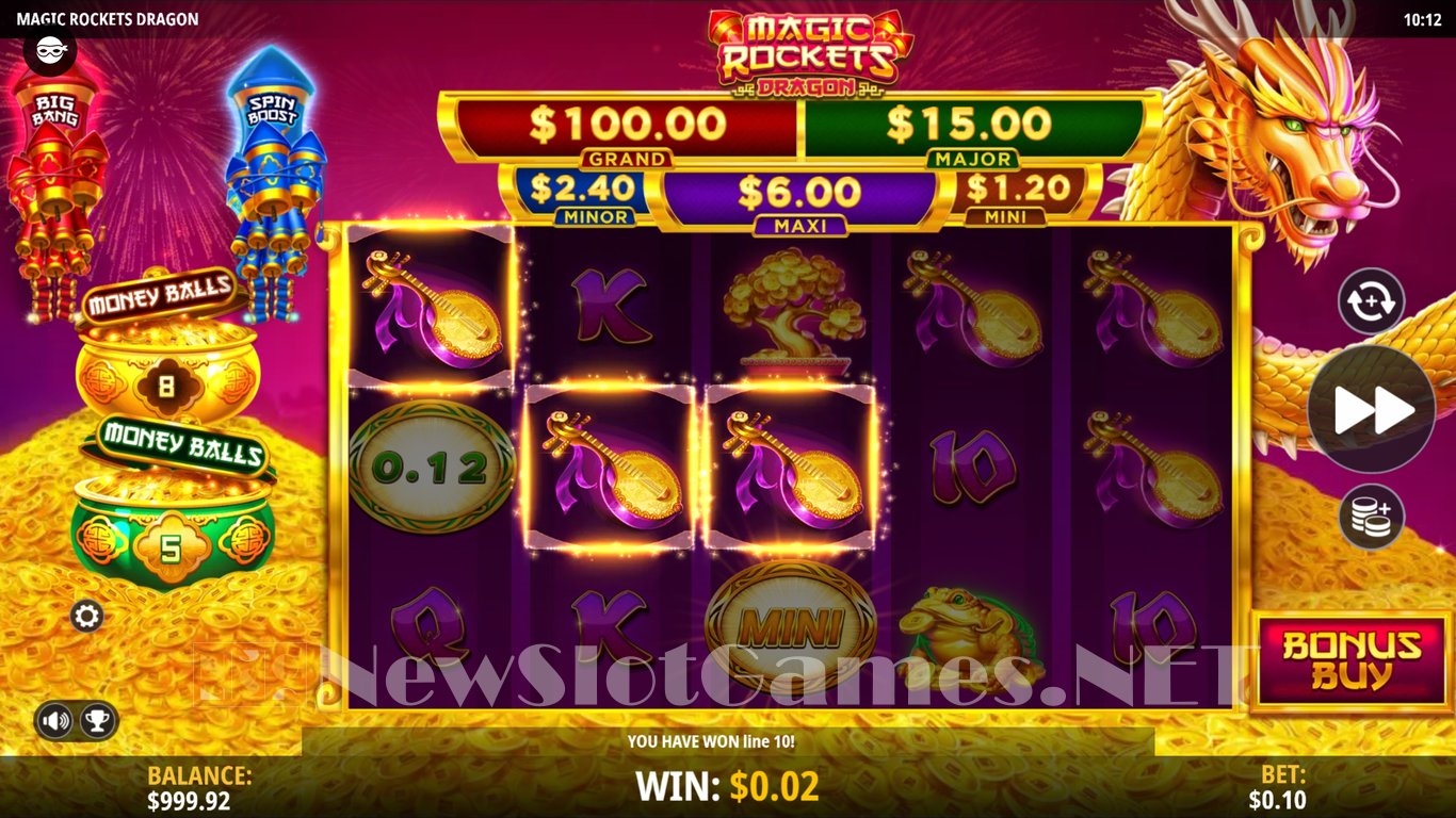 Magic Rockets Dragon Slot Demo Image