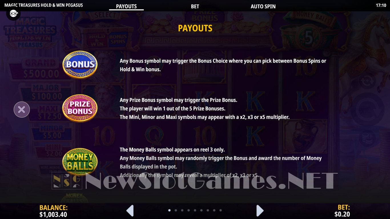 Magic Treasures Hold & Win Pegasus Slot Slot Image in Demo - pic. 6