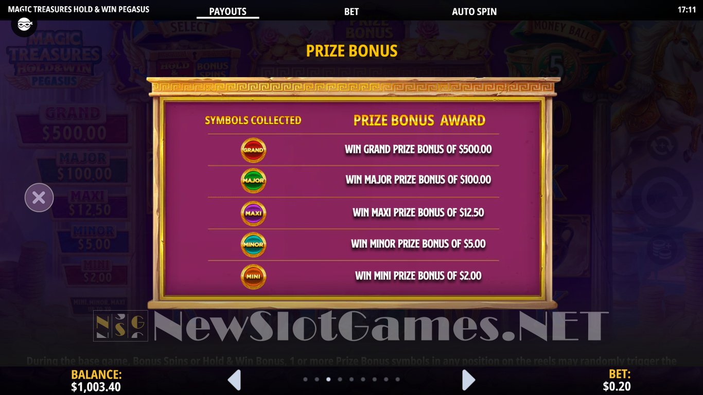 Magic Treasures Hold & Win Pegasus Slot Slot Image in Demo - pic. 7