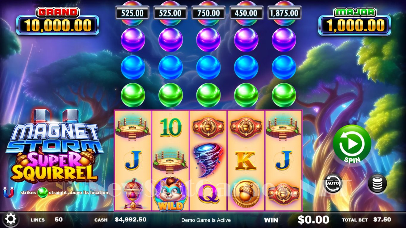 Magnet Storm Super Squirrel Slot Demo Image