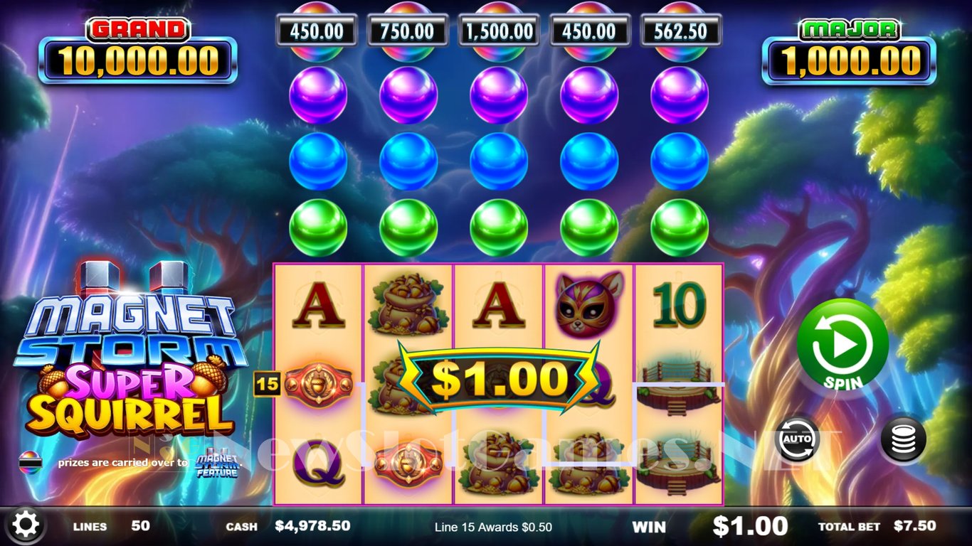Magnet Storm Super Squirrel Slot Slot Image in Demo - pic. 2