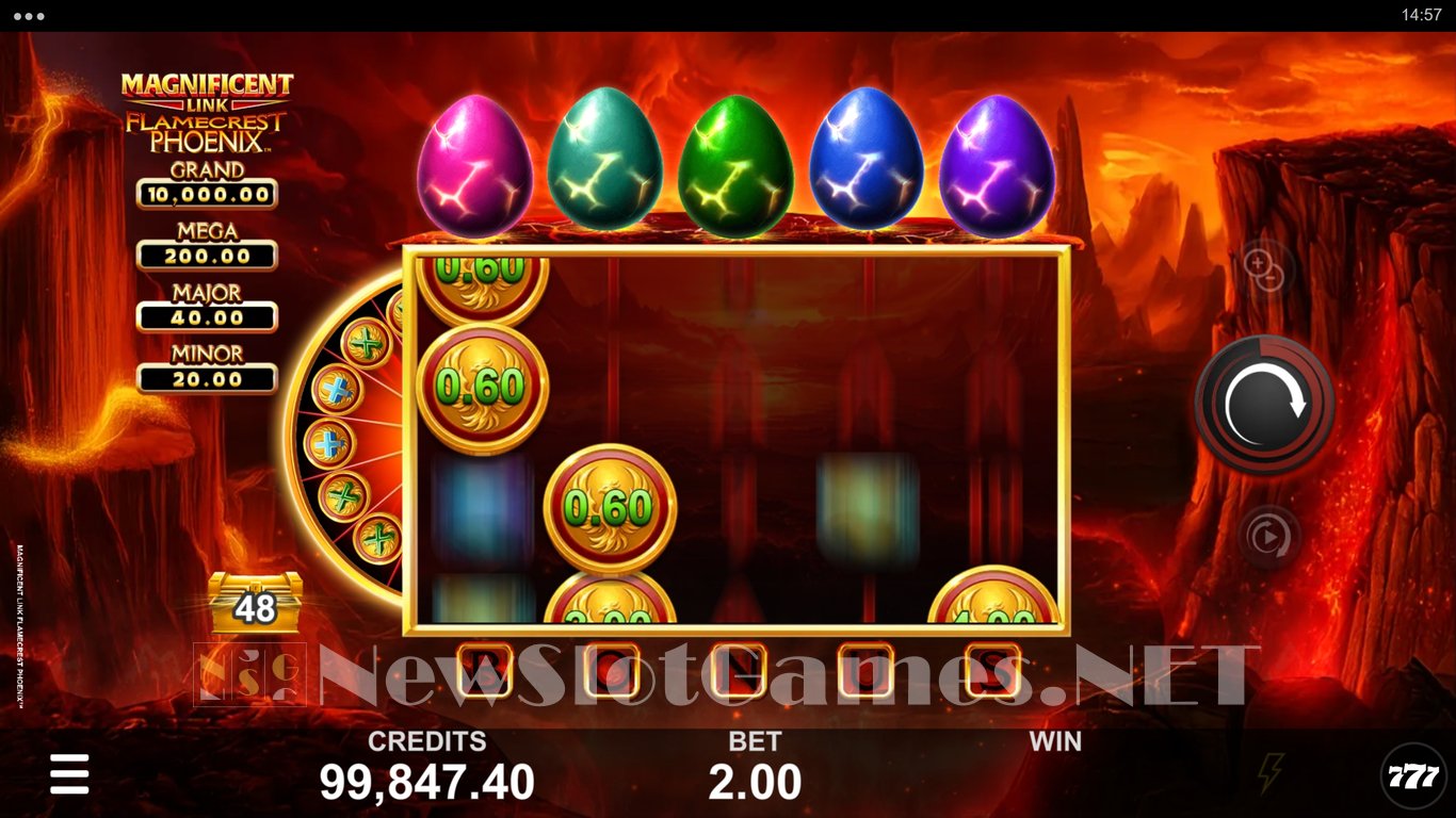 Magnificent Link Flamecrest Phoenix Slot Demo Image