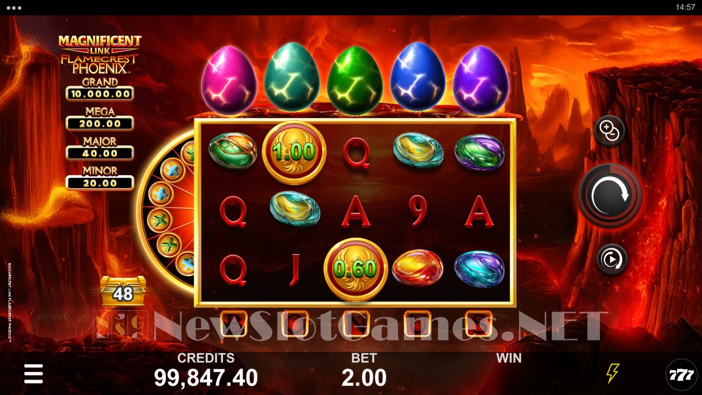 Magnificent Link Flamecrest Phoenix Slot Slot Image in Demo - pic. 2