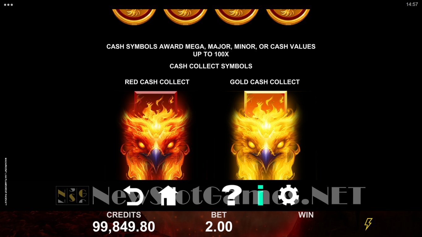 Magnificent Link Flamecrest Phoenix Slot Slot Image in Demo - pic. 5