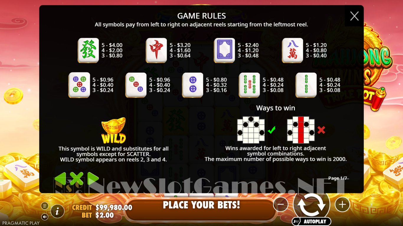 Mahjong Wins Triple Pot Slot Slot Image in Demo - pic. 4