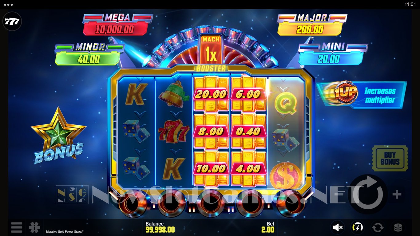 Massive Gold Power Staxx Slot Demo Image