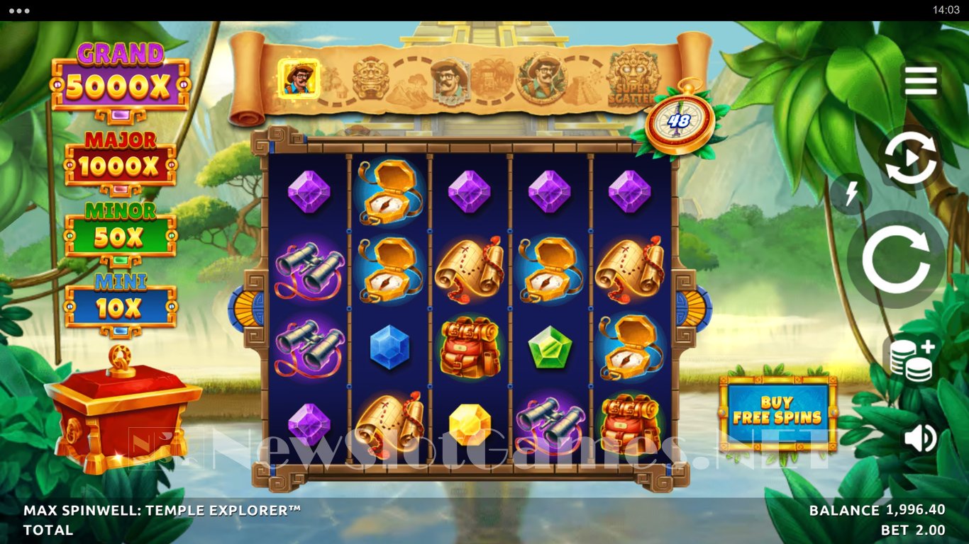 Max Spinwell Temple Explorer Slot Slot Image in Demo - pic. 2