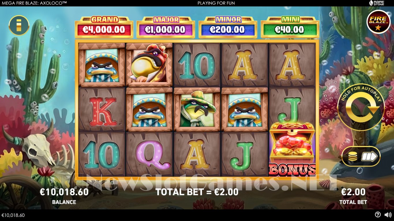 Mega Fire Blaze Axoloco Slot Demo Image