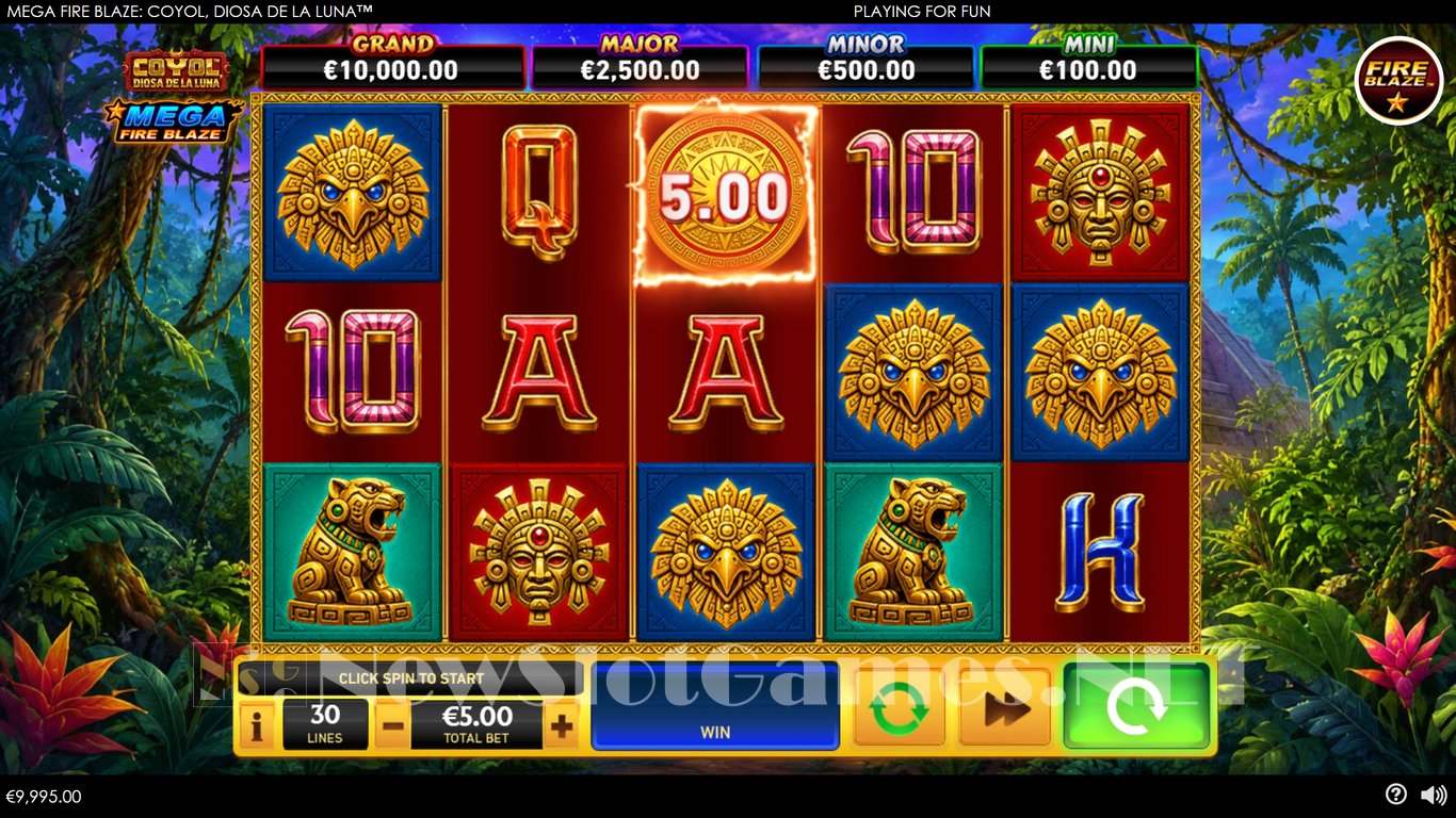Mega Fire Blaze Coyol, Diosa de la Luna Slot Demo Image