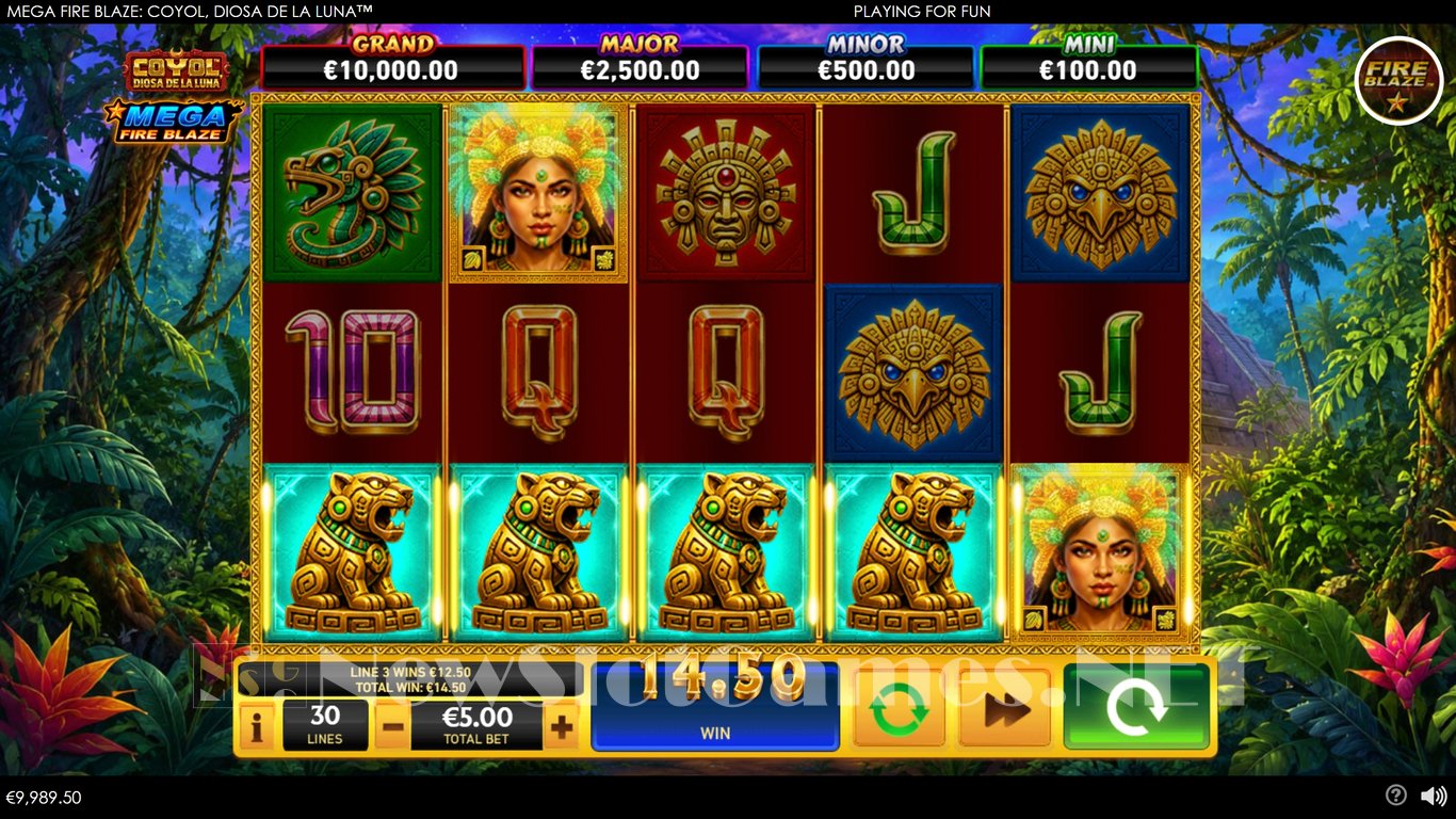 Mega Fire Blaze Coyol, Diosa de la Luna Slot Slot Image in Demo - pic. 5
