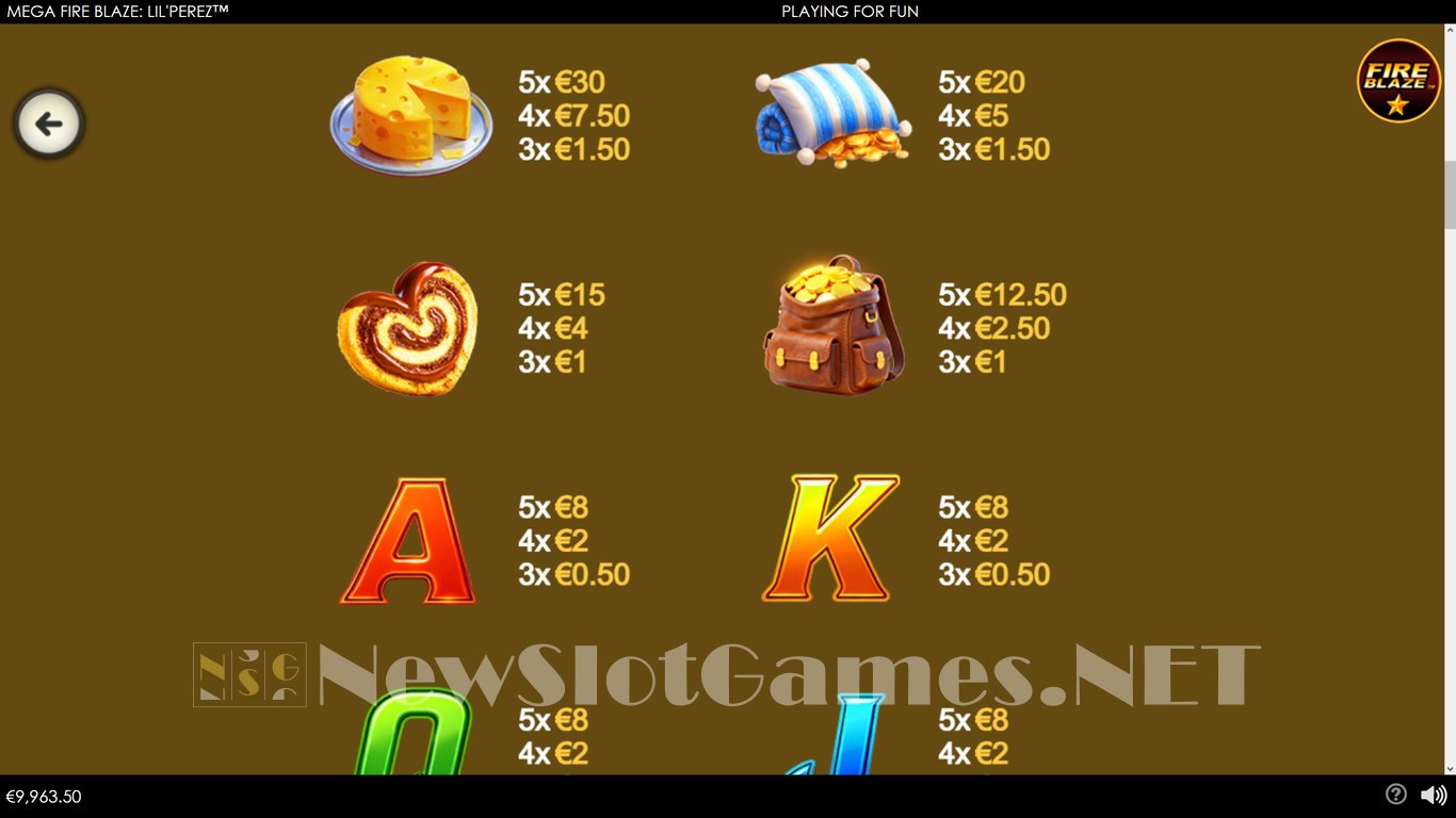 Mega Fire Blaze LilPerez Slot Slot Image in Demo - pic. 7