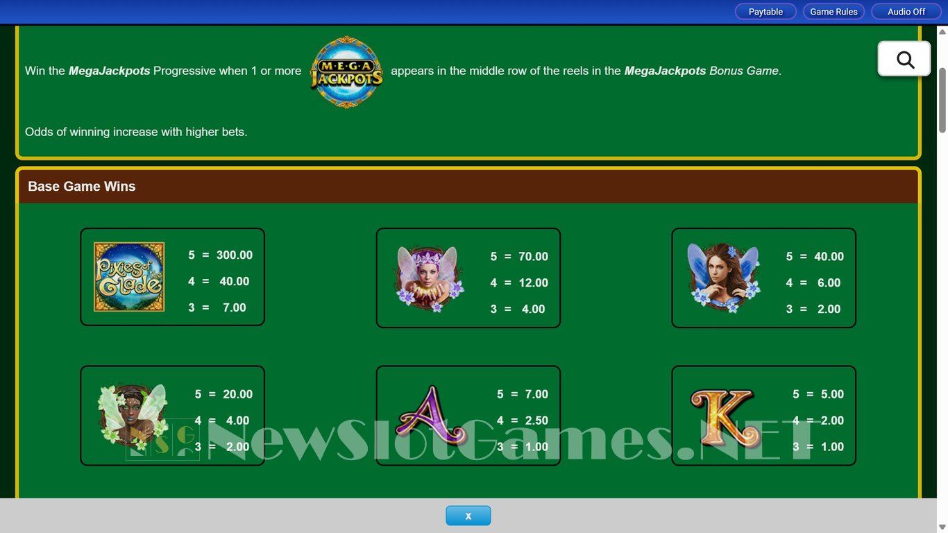 MegaJackpots Pixies of the Glade Slot Slot Image in Demo - pic. 3