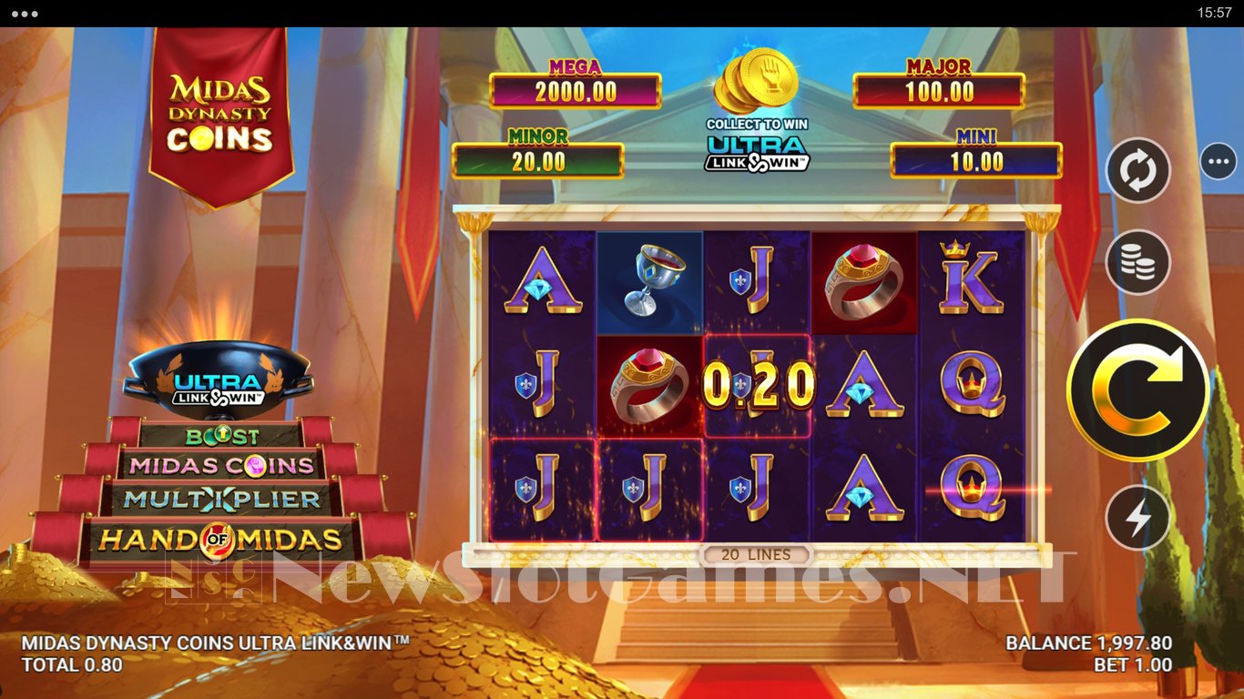 Midas Dynasty Coins Ultra Link&Win Slot Slot Image in Demo - pic. 2
