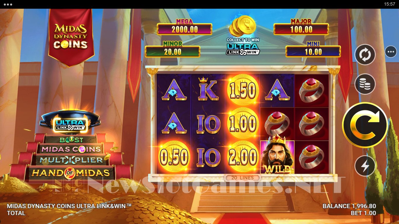 Midas Dynasty Coins Ultra Link&Win Slot Slot Image in Demo - pic. 4