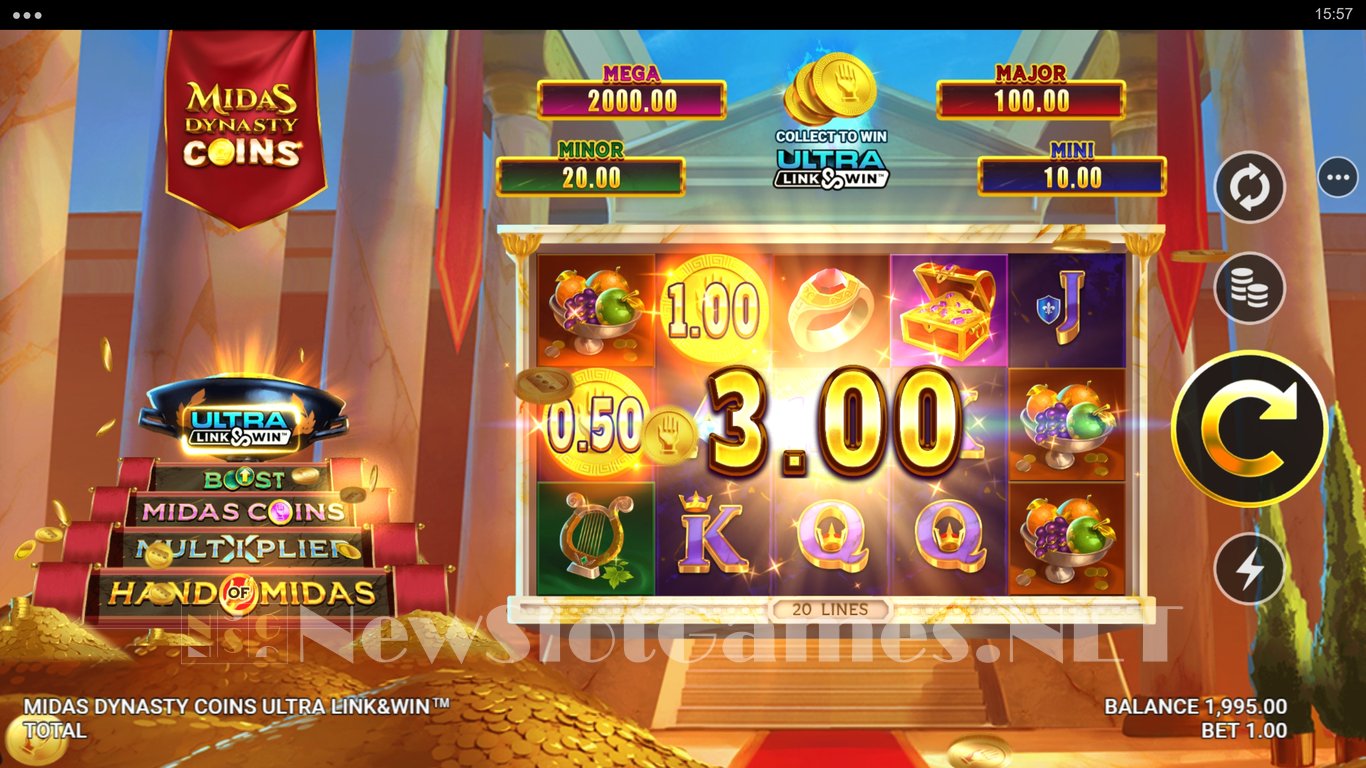 Midas Dynasty Coins Ultra Link&Win Slot Slot Image in Demo - pic. 5