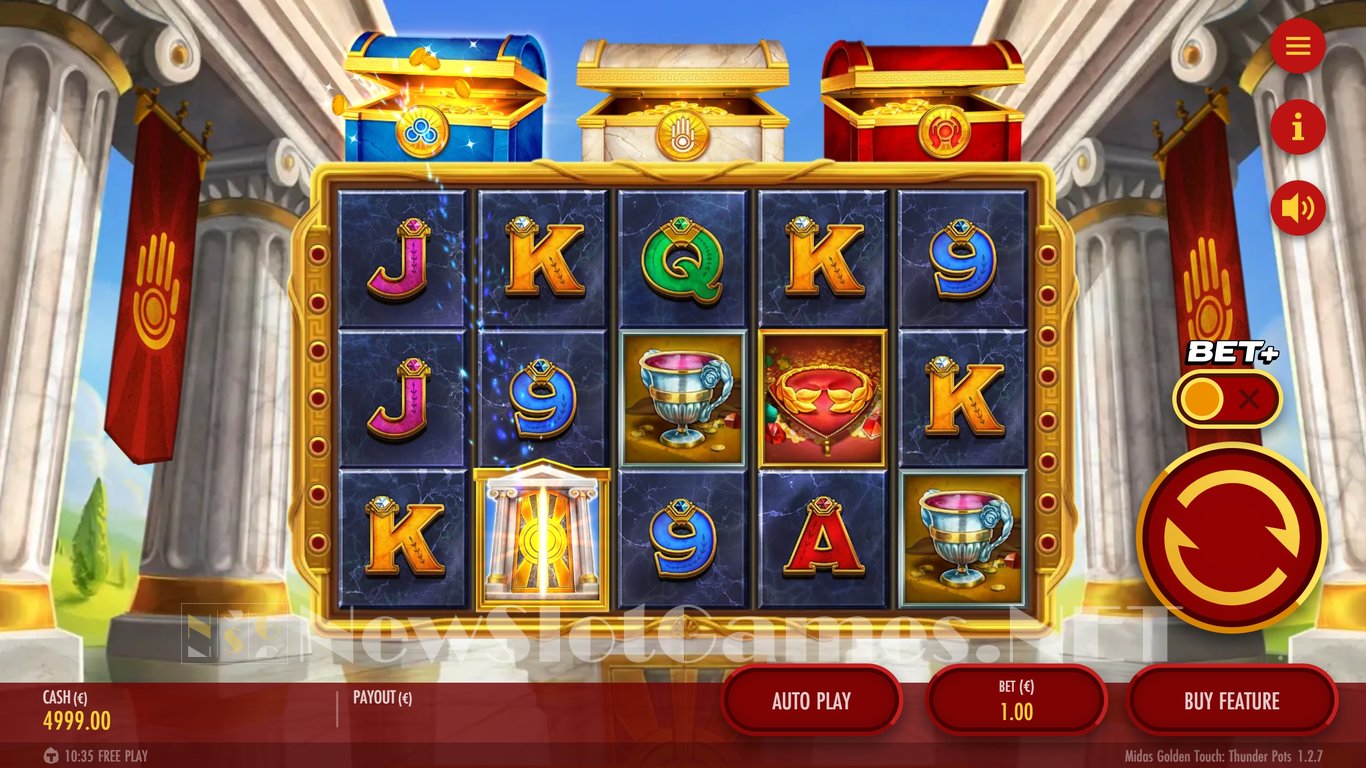 Midas Golden Touch Thunder Pots Slot Demo Image