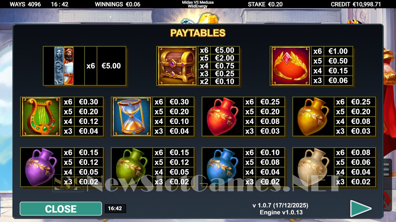 Midas VS Medusa WildEnergy Slot Slot Image in Demo - pic. 4