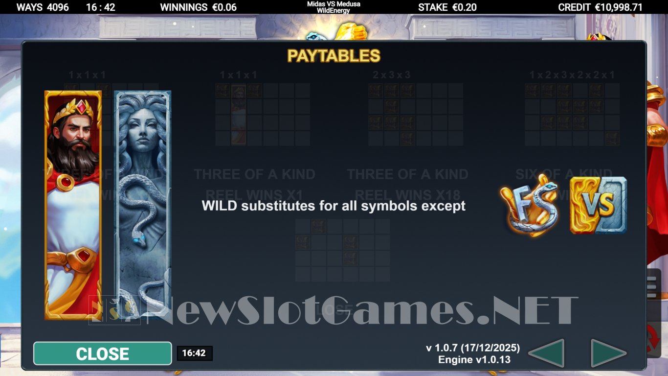 Midas VS Medusa WildEnergy Slot Slot Image in Demo - pic. 5