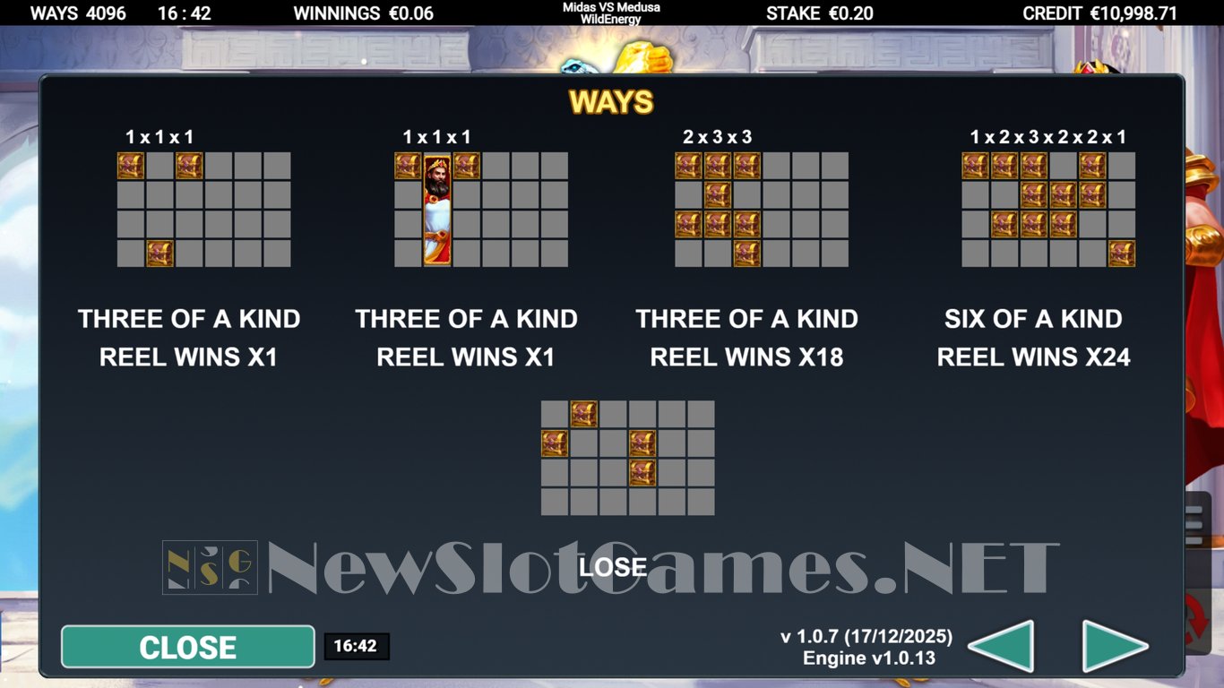 Midas VS Medusa WildEnergy Slot Slot Image in Demo - pic. 6