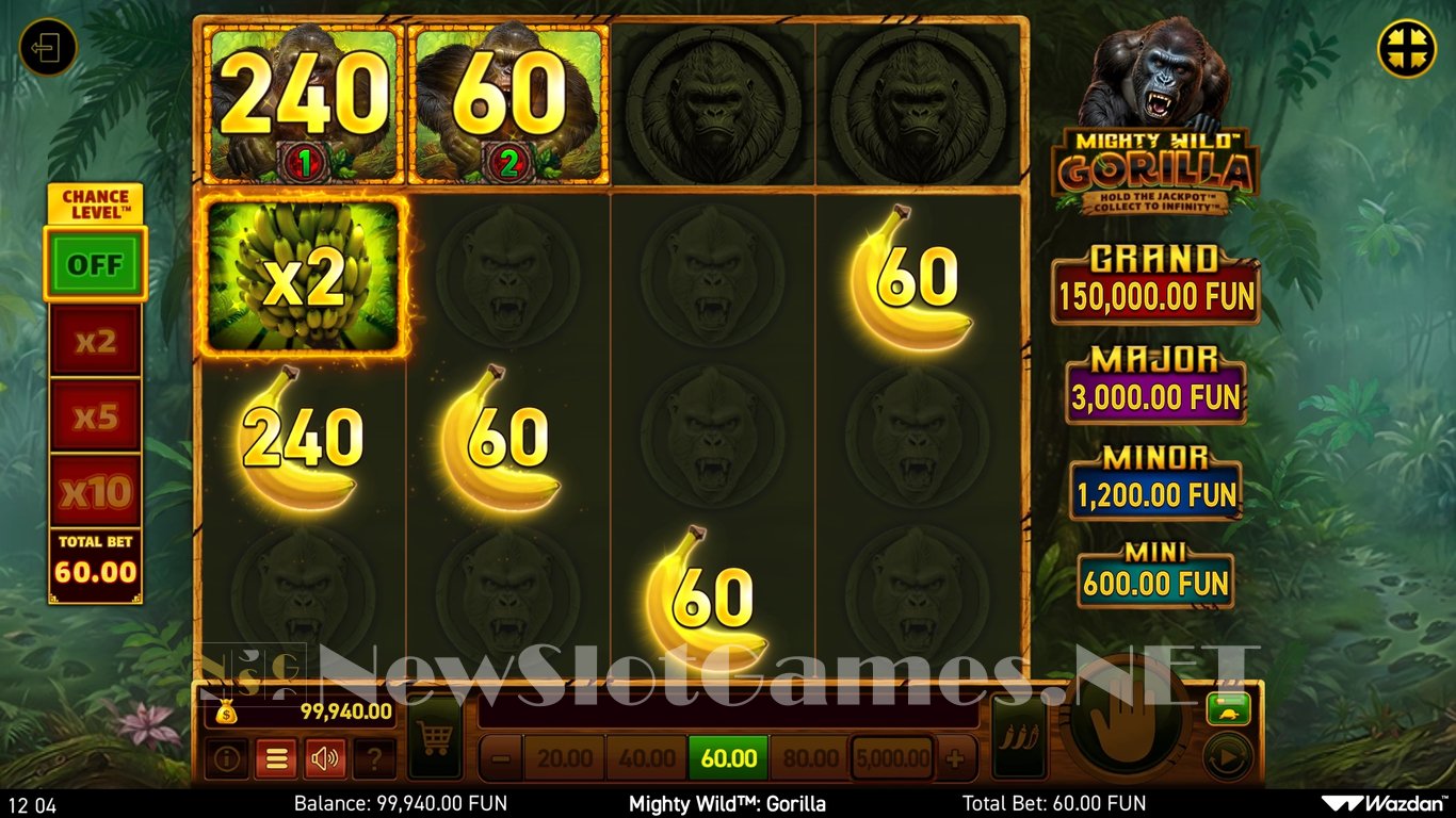 Mighty Wild Gorilla Slot Demo Image