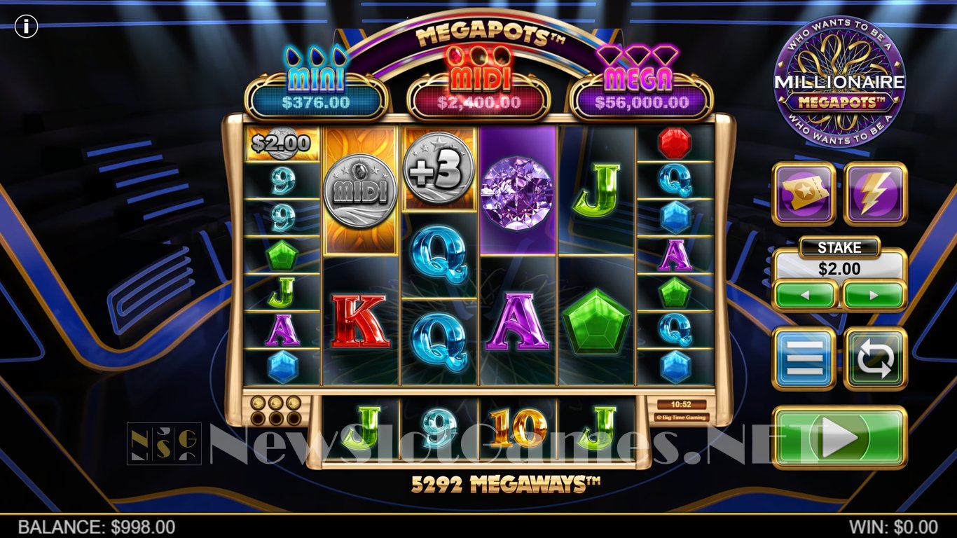 Millionaire Megapots Slot Demo Image