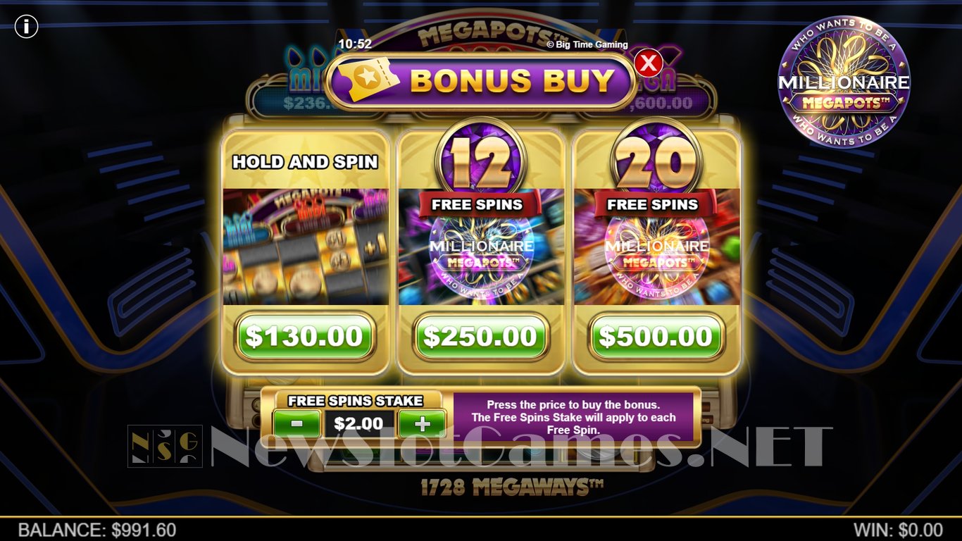 Millionaire Megapots Slot Slot Image in Demo - pic. 4