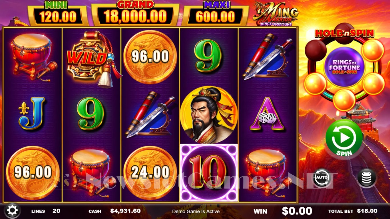 Ming Warrior Rings of Fortune Slot Slot Image in Demo - pic. 3