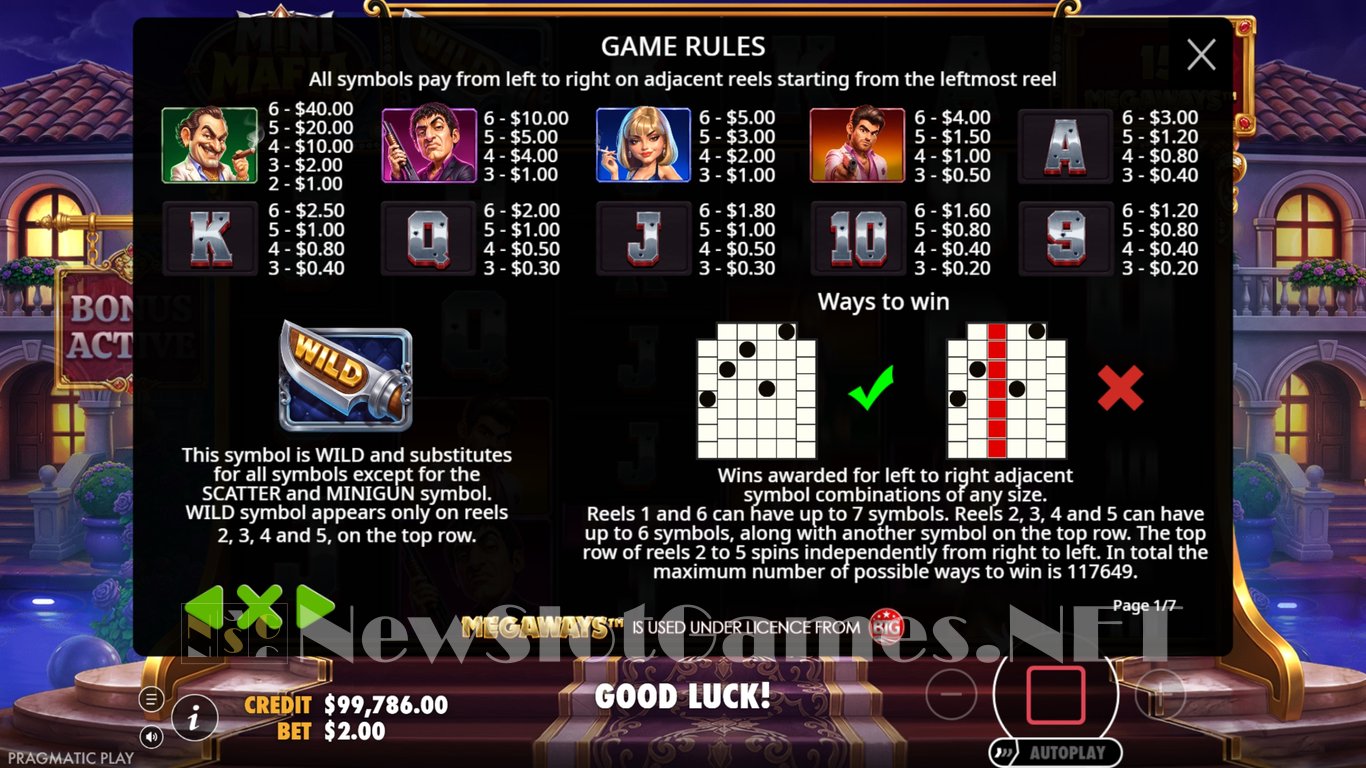 Mini Mafia Megaways Slot Slot Image in Demo - pic. 6