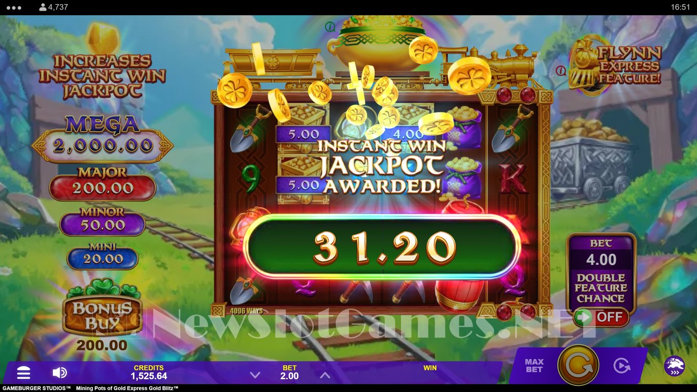 Mining Pots of Gold Express Gold Blitz Slot Slot Image in Demo - pic. 3