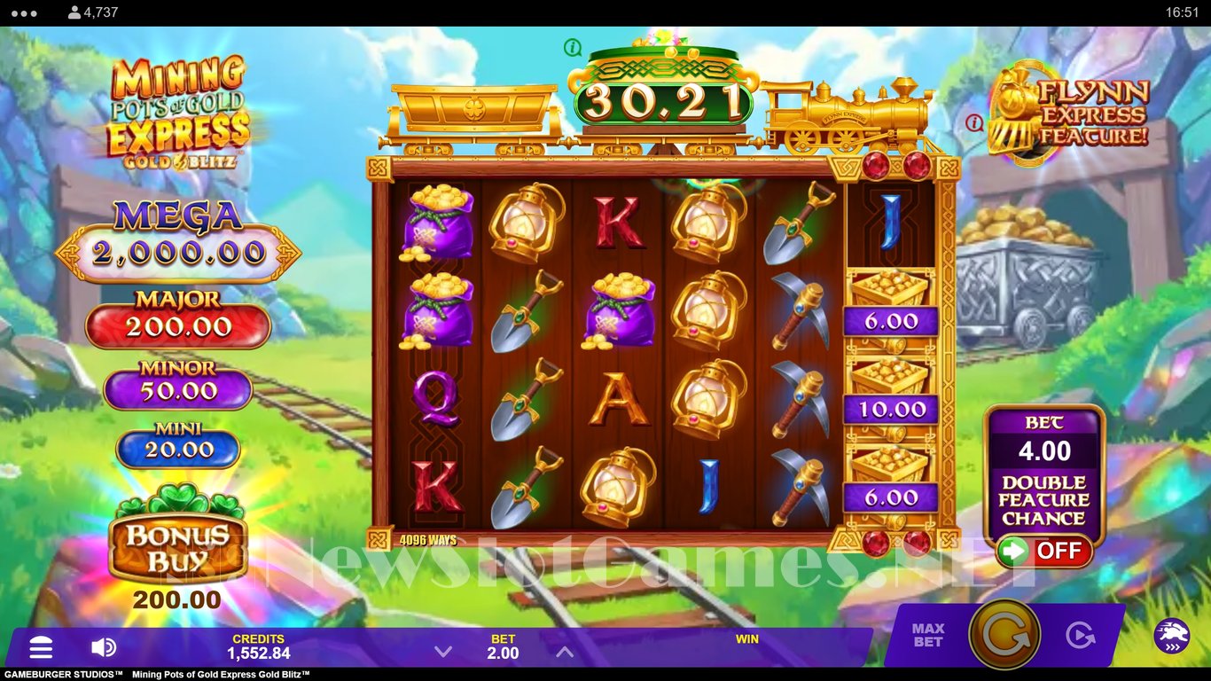 Mining Pots of Gold Express Gold Blitz Slot Slot Image in Demo - pic. 5
