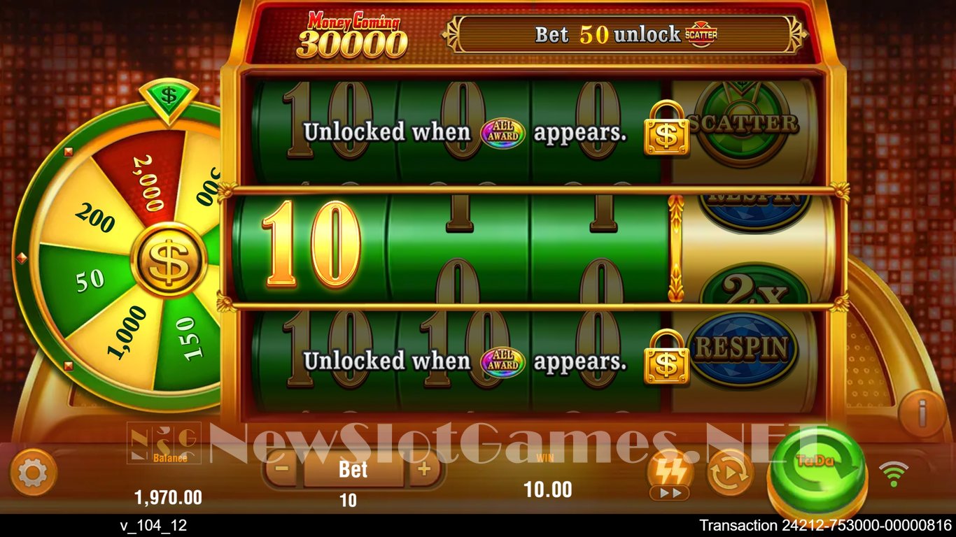 Money Coming 30000 Slot Slot Image in Demo - pic. 3